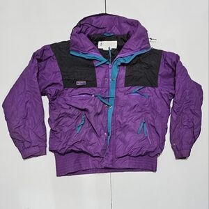 Columbia Sporty Purple and Black Puffer Jacket